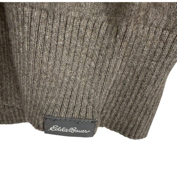 Eddie Bauer Mens Long Sleeve Half-Zip Ribbed Collar Sweater Size TL - Picture 2 of 9